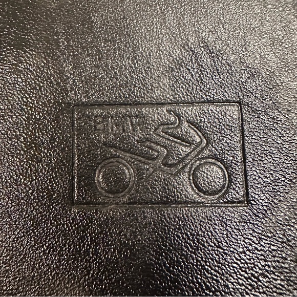 Vintage BMW Leather Riding Boots Men’s 14 Made In USA Black Logo Motorcycle - Picture 6 of 9